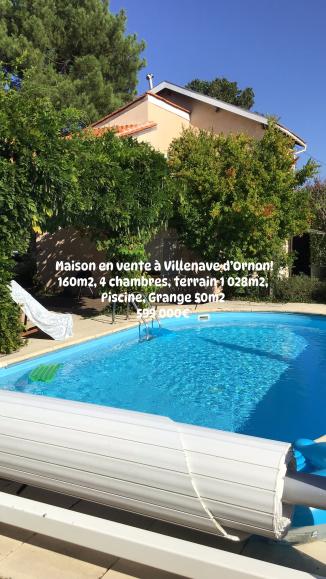 Maison individuelle, 4 chambres, piscine, jardin - Villenave-d'Ornon (33140)