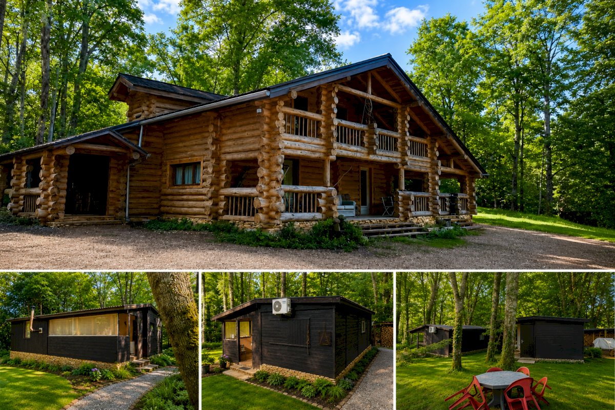 Propriété avec Fuste comprenant : 3 appartements - 2 chalets et 2 Tiny House - Photo 2 - Pressignac-Vicq
