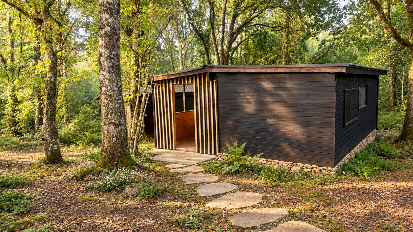 Propriété avec Fuste comprenant : 3 appartements - 2 chalets et 2 Tiny House - Photo 6 - Pressignac-Vicq
